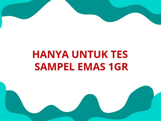 Contoh EMAS 1 gram